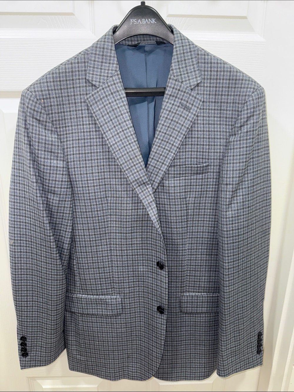 Jos. A. Bank Men's Gray Windowpane Sport Coat